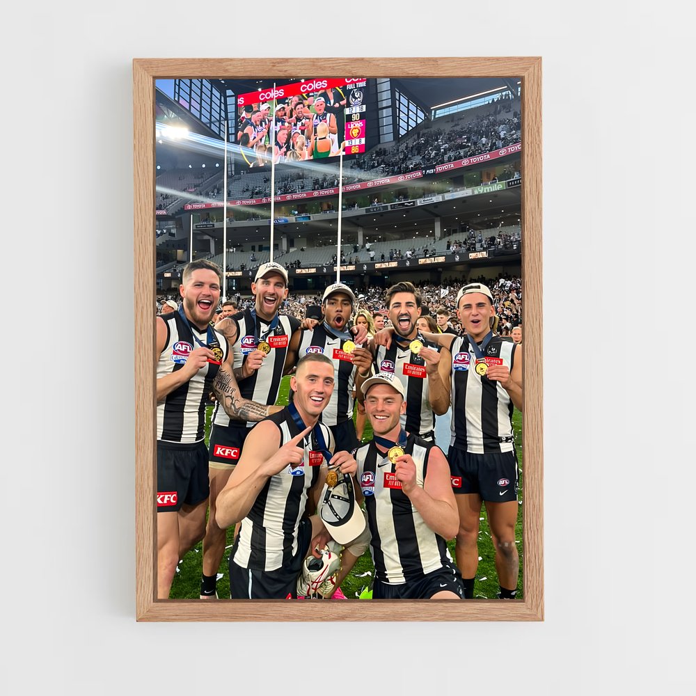 Poster Celebration Magpie – affiche Football australien (vue 4)